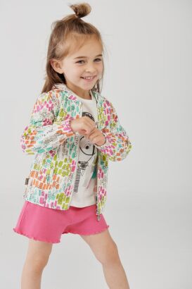 BOBOLI Szorty dla dziewczynki w różowym kolorze 244077-3755