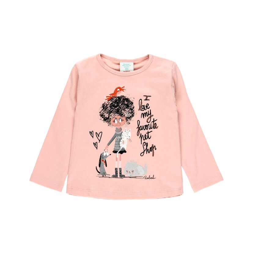 BOBOLI 245012-3771 Bluzka z długim rękawem 