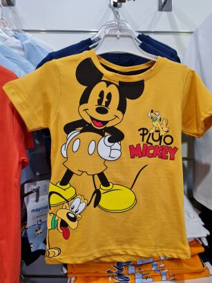 PLUTO I MICKEY Koszulka z krótkim rękawem z motywem bajkowym dla chłopca