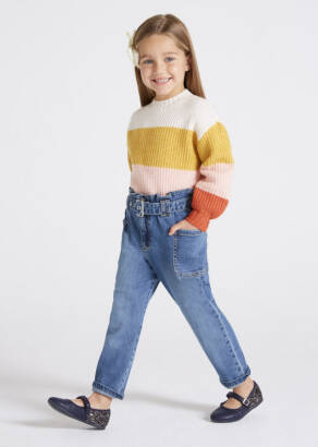 MAYORAL Spodnie jeansowe dla dziewczynki 4506-071