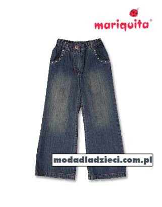Spodnie jeans lekko przecierane