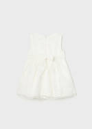 MAYORAL 1948-077 Sukienka organza we wzory dla dziewczynki