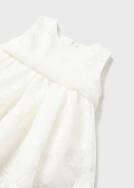 MAYORAL 1948-077 Sukienka organza we wzory dla dziewczynki