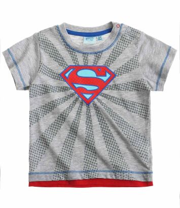 Superman Koszulka z krótkim rękawem szara