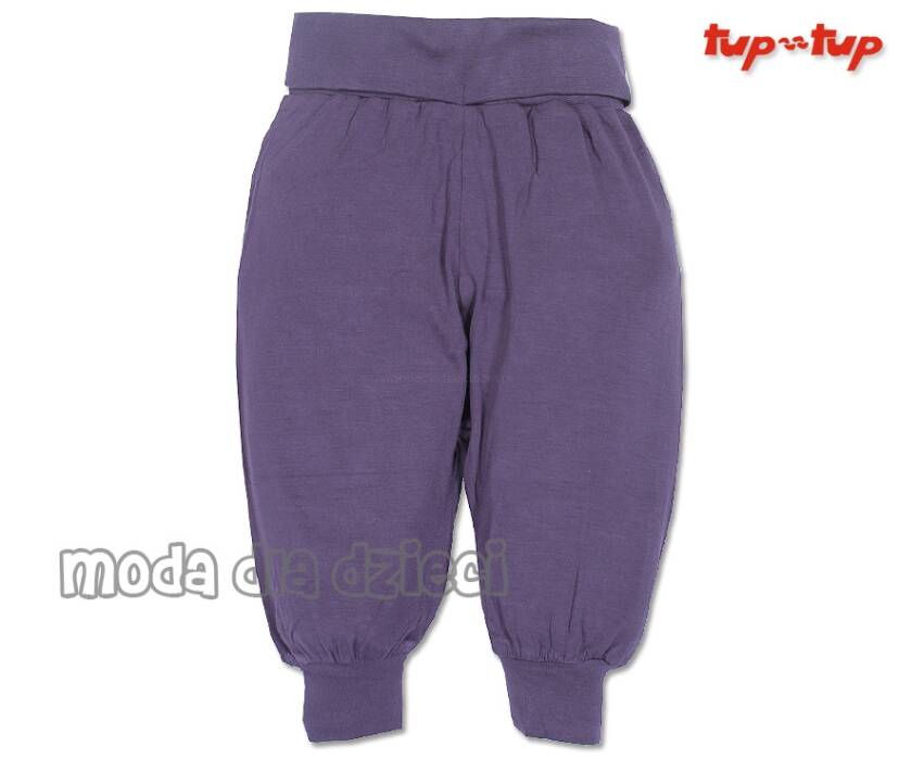 111719 Spodnie 3/4 pumpy dzianinowe fioletowe