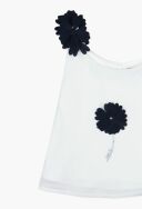 BOBOLI 727332 Elegancki top bluzka dla dziewczyny biały