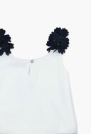 BOBOLI 727332 Elegancki top bluzka dla dziewczyny biały